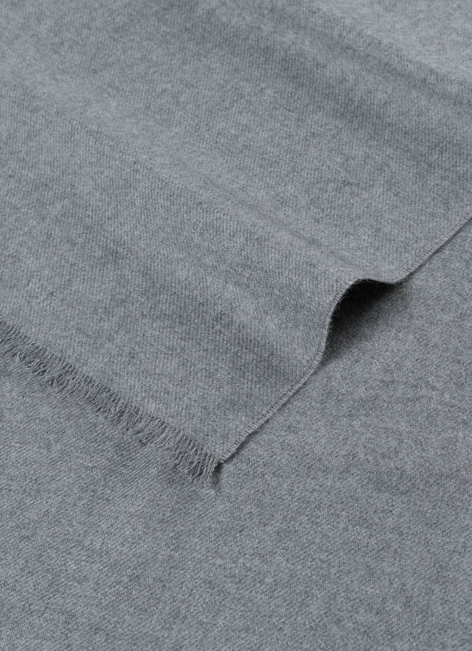 Extra Extra-Fine Merino Scarf in Mid Grey Melange