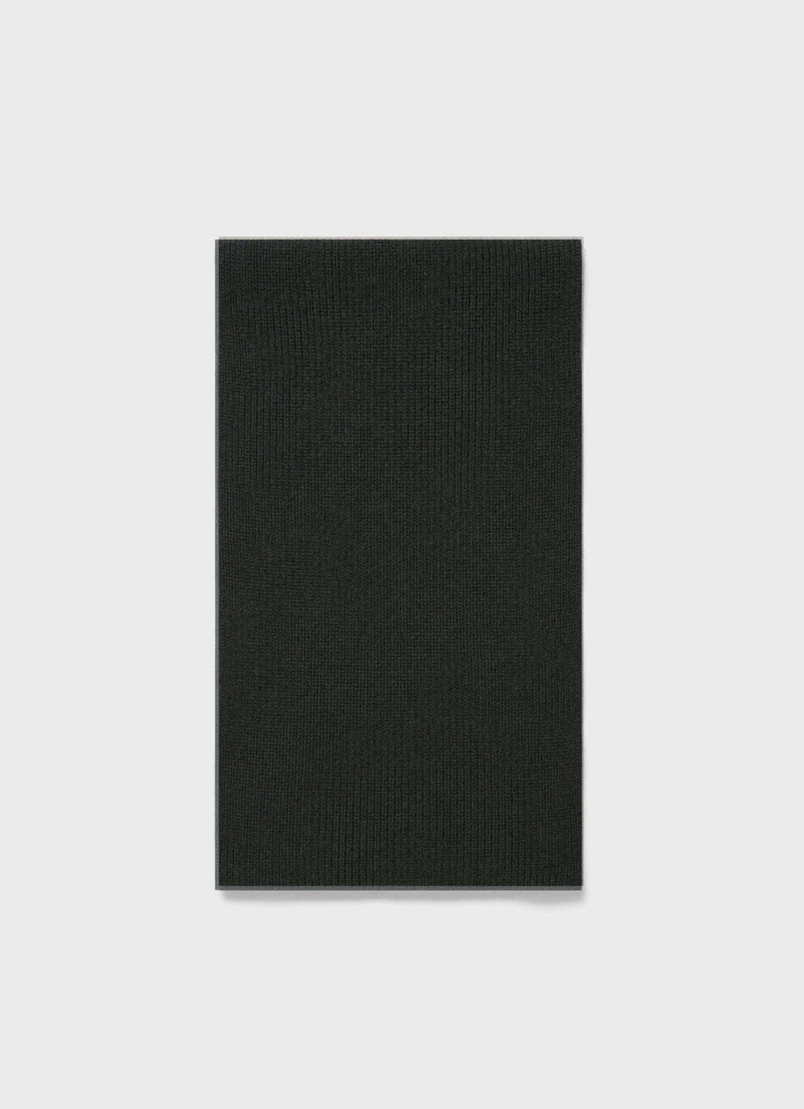 Cashmere Ribbed Scarf in Dark Green