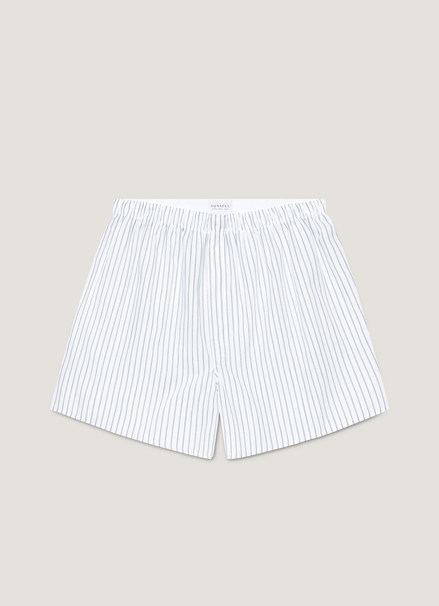 Men's Classic Boxer Shorts in White/Blue/Green