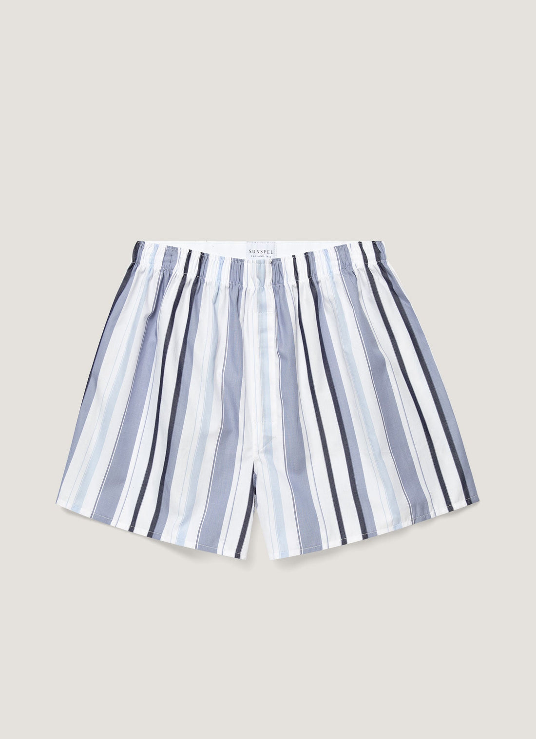 Men's Classic Boxer Short in Blue Multi Stripe