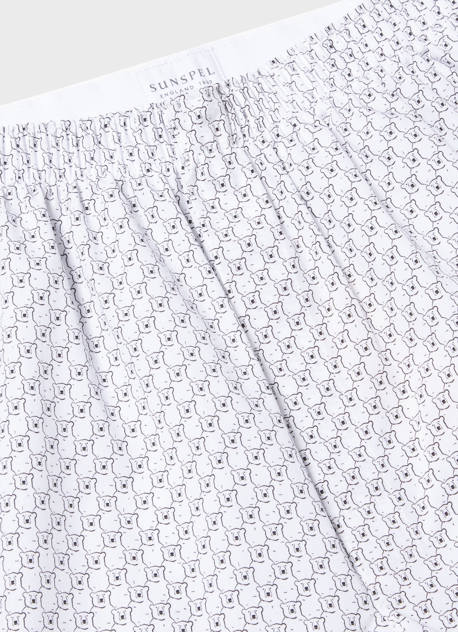 Men's Classic Print Boxer Shorts in Polar Bear