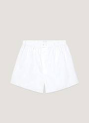 Men's Sea Island Cotton Boxer Short in White