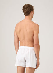 Men's Sea Island Cotton Boxer Short in White
