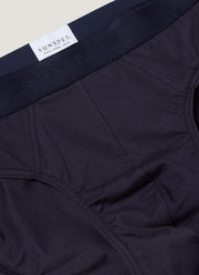 Men's Stetch Cotton Briefs in Navy