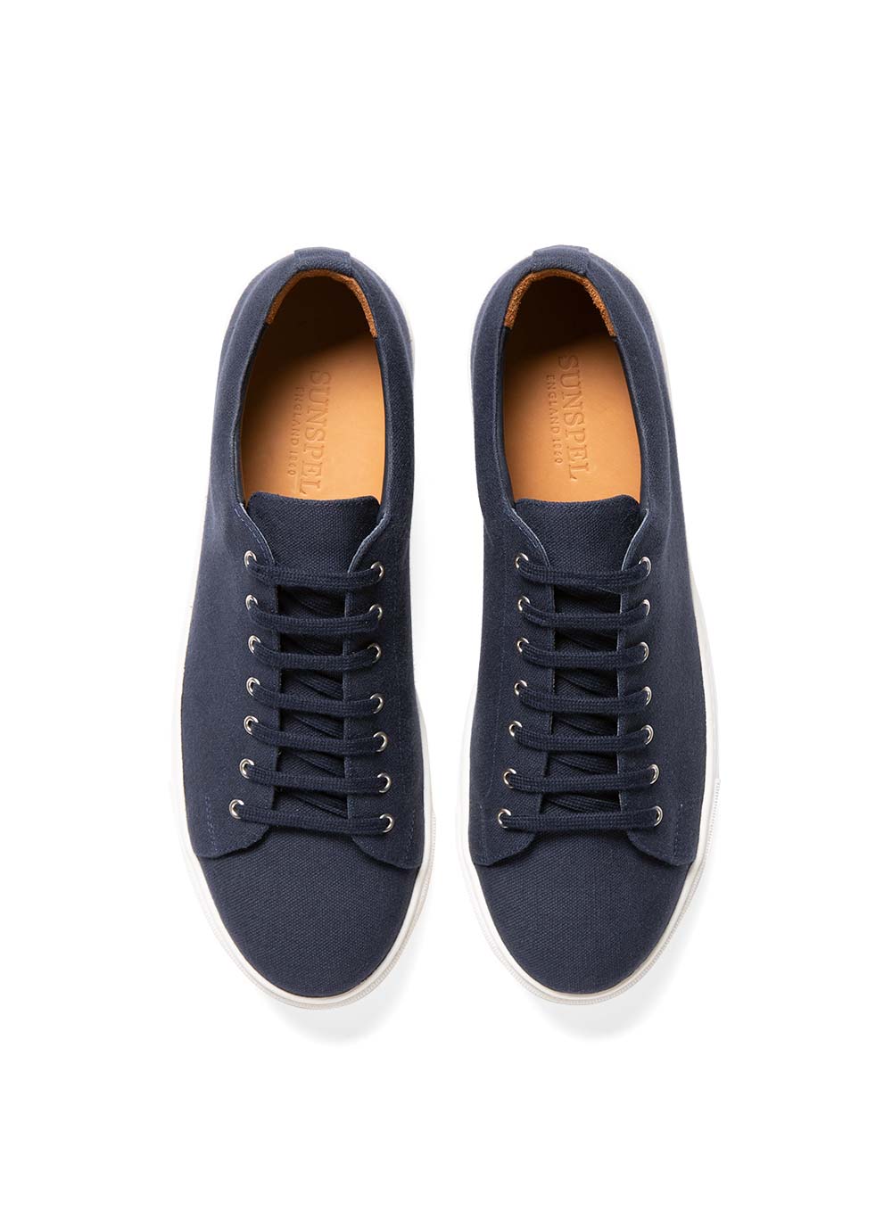 Men's Canvas Tennis Shoes in Navy