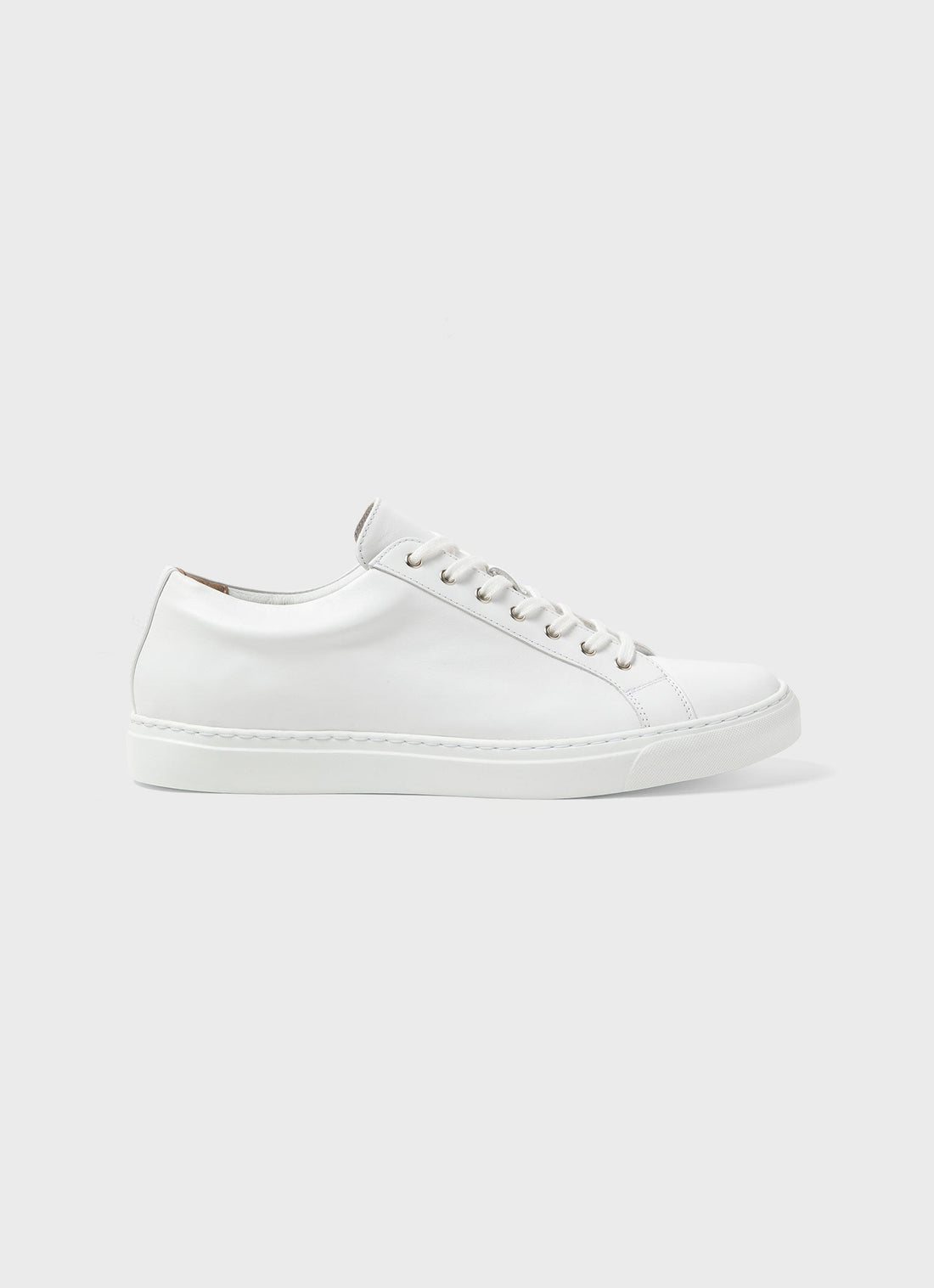 Men's Leather Tennis Shoes in White