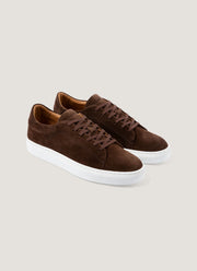 Men's Tennis Shoe in Brown