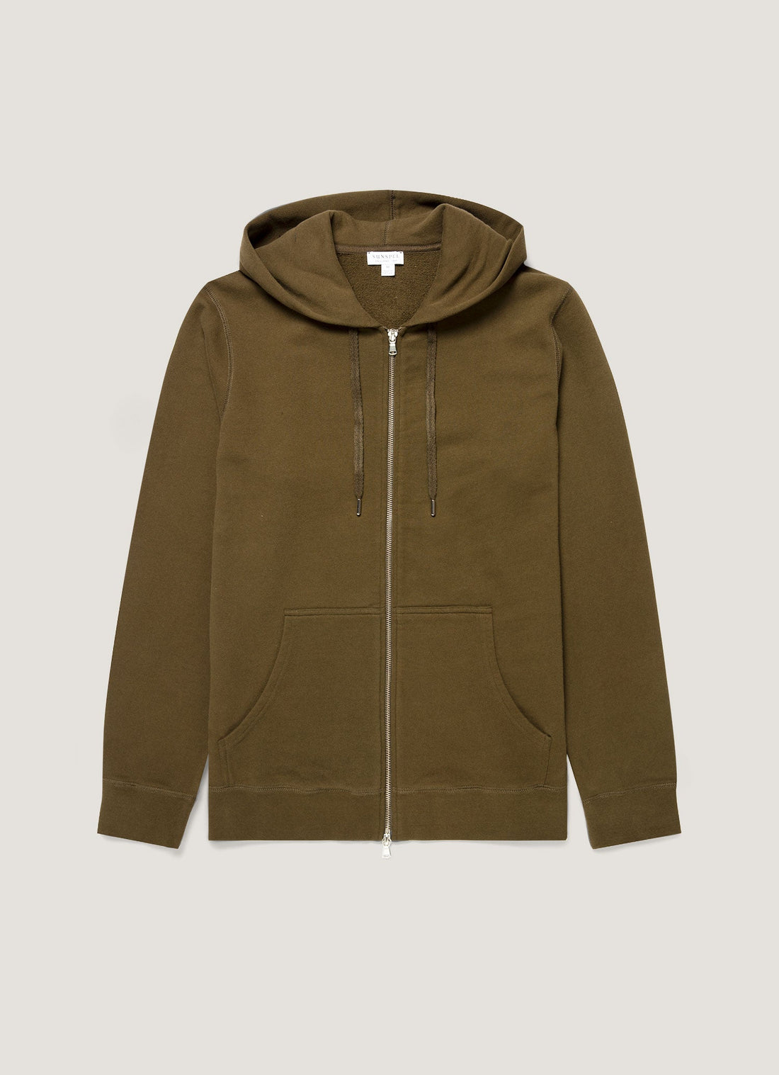 Sweat à capuche zippé loopback