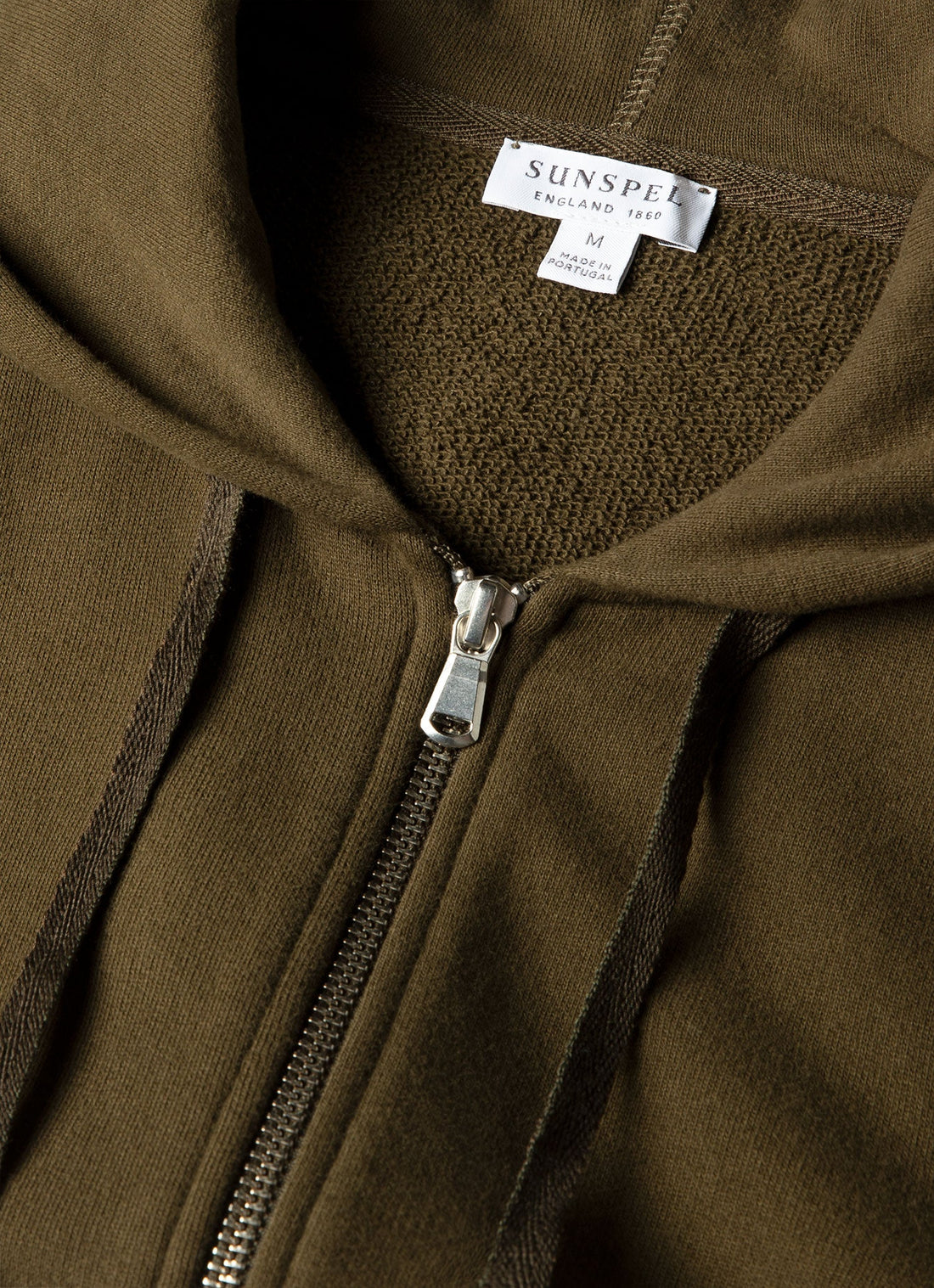 Sweat à capuche zippé loopback