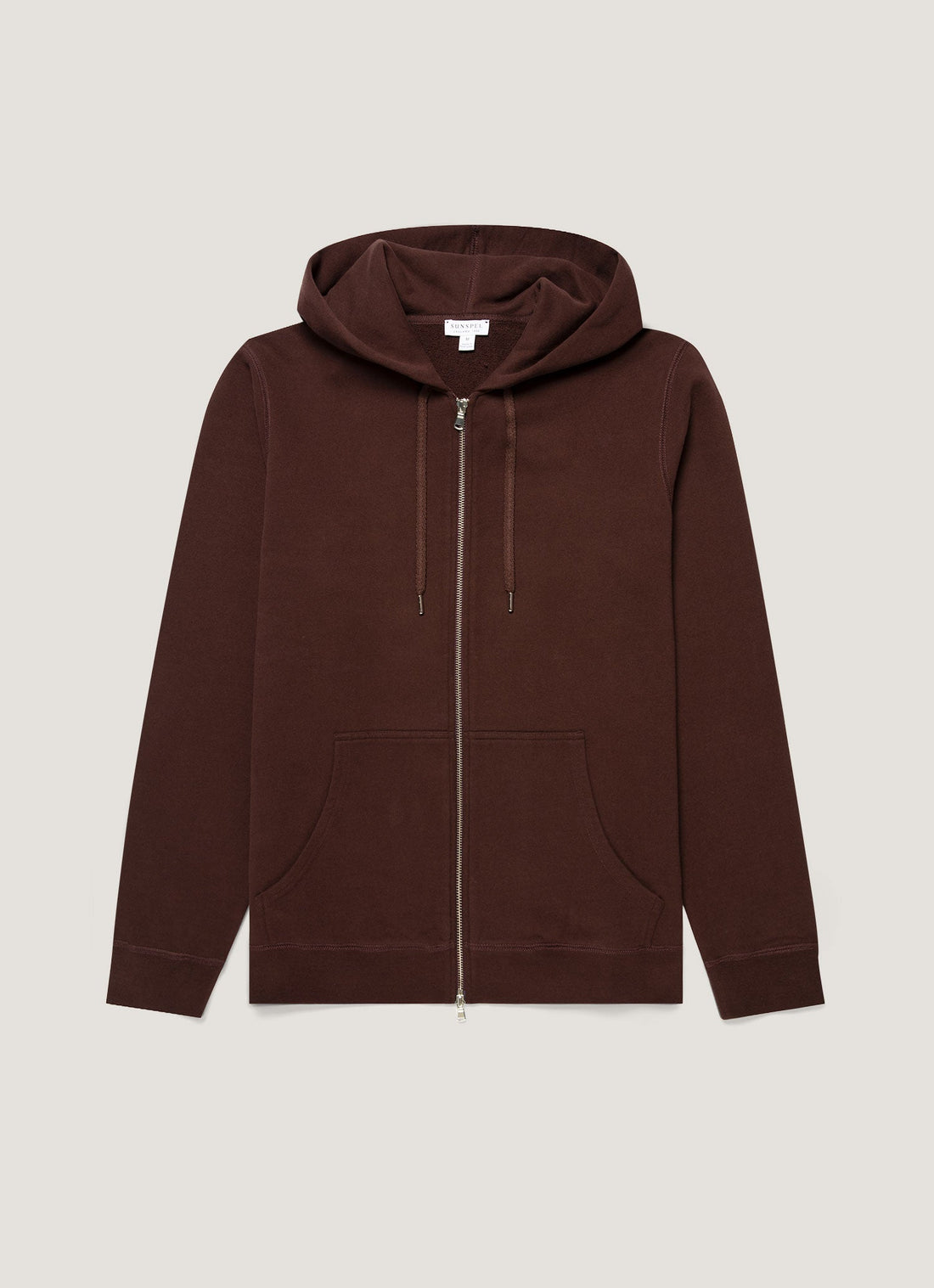 Sweat à capuche zippé loopback