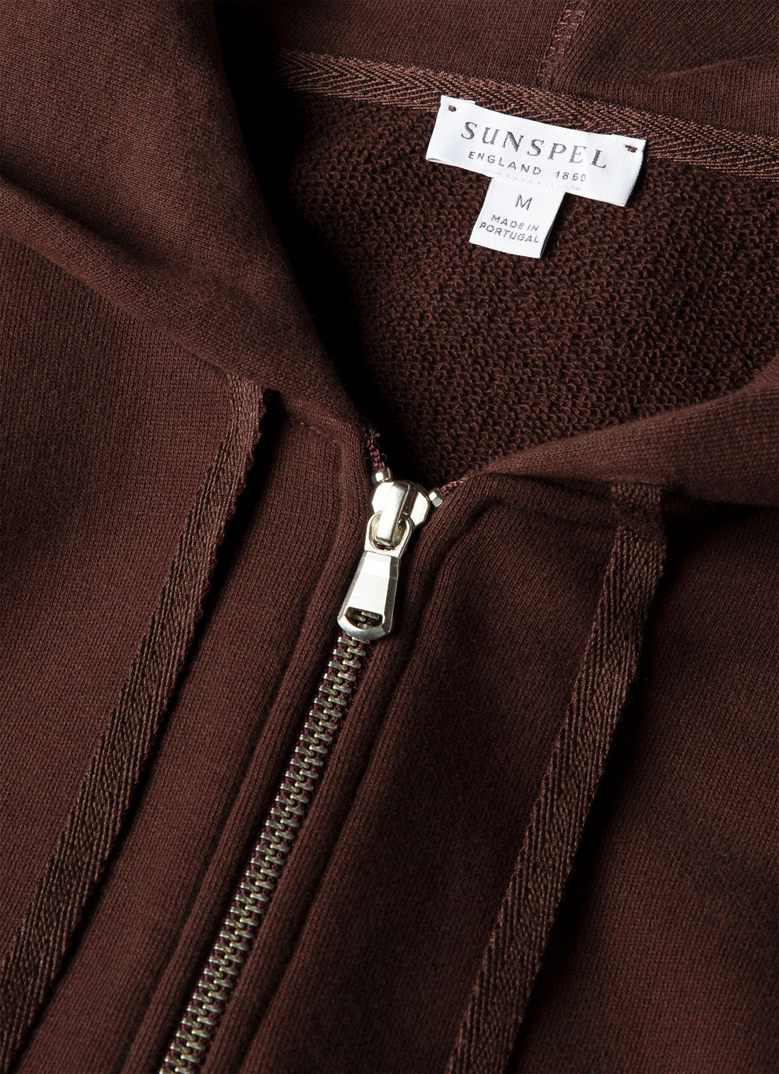 Sweat à capuche zippé loopback