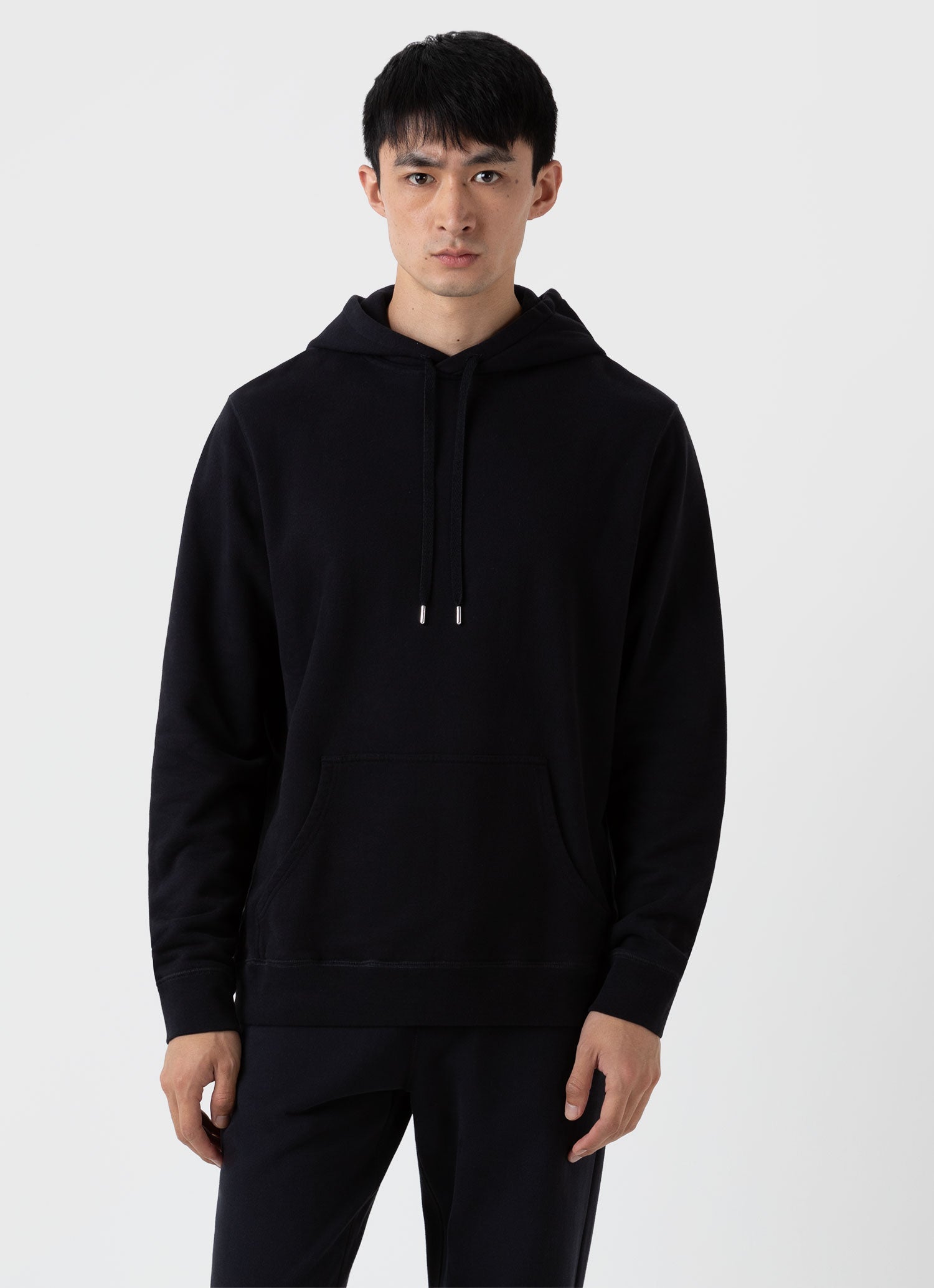 Men's Loopback Hoody in Black