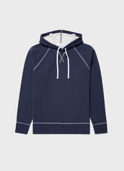 Men's Fleeceback Hoody in Navy Melange