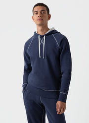 Men's Fleeceback Hoody in Navy Melange