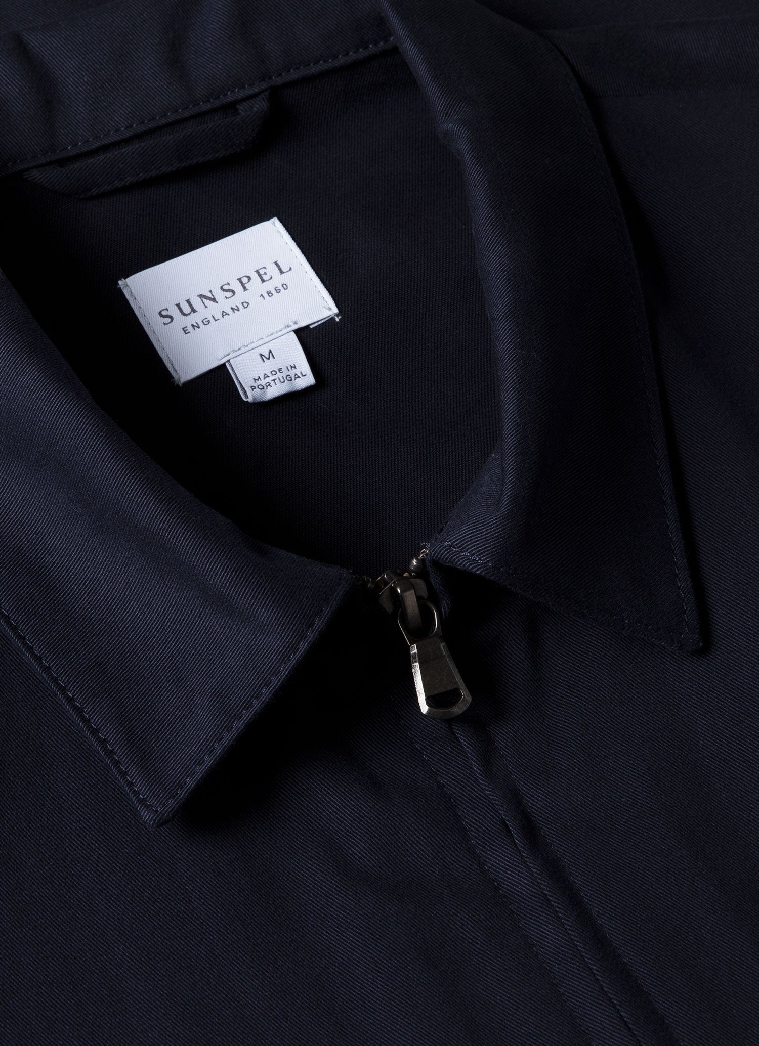 Men's Cotton Harrington Jacket in Navy