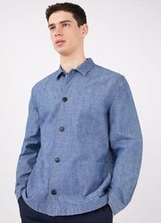 Men's Chambray Twin Pocket Jacket in Chambray