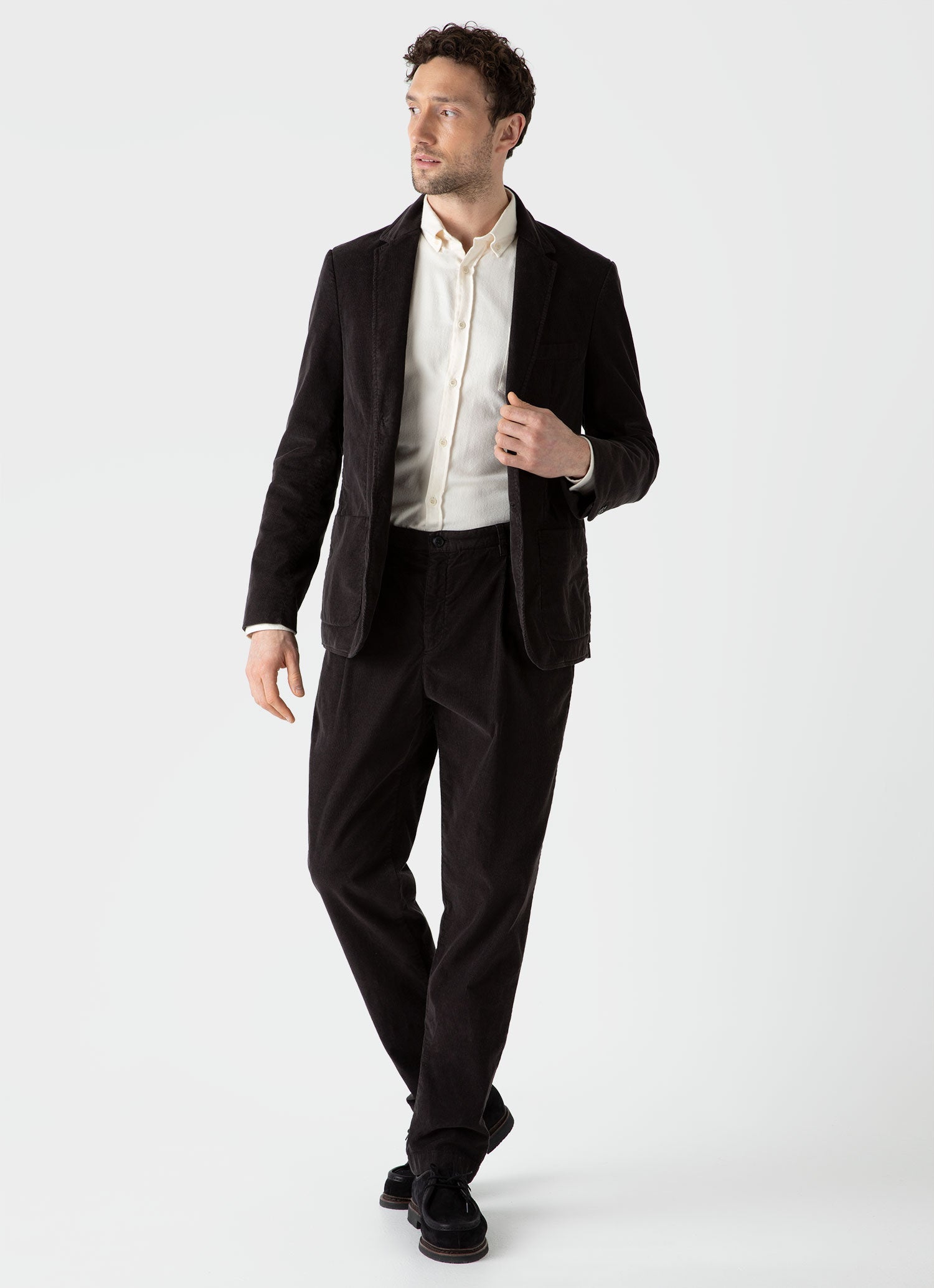 Costume deux pieces en velours cotele