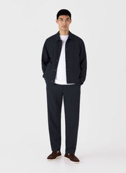 Men's Seersucker Jacket in Navy