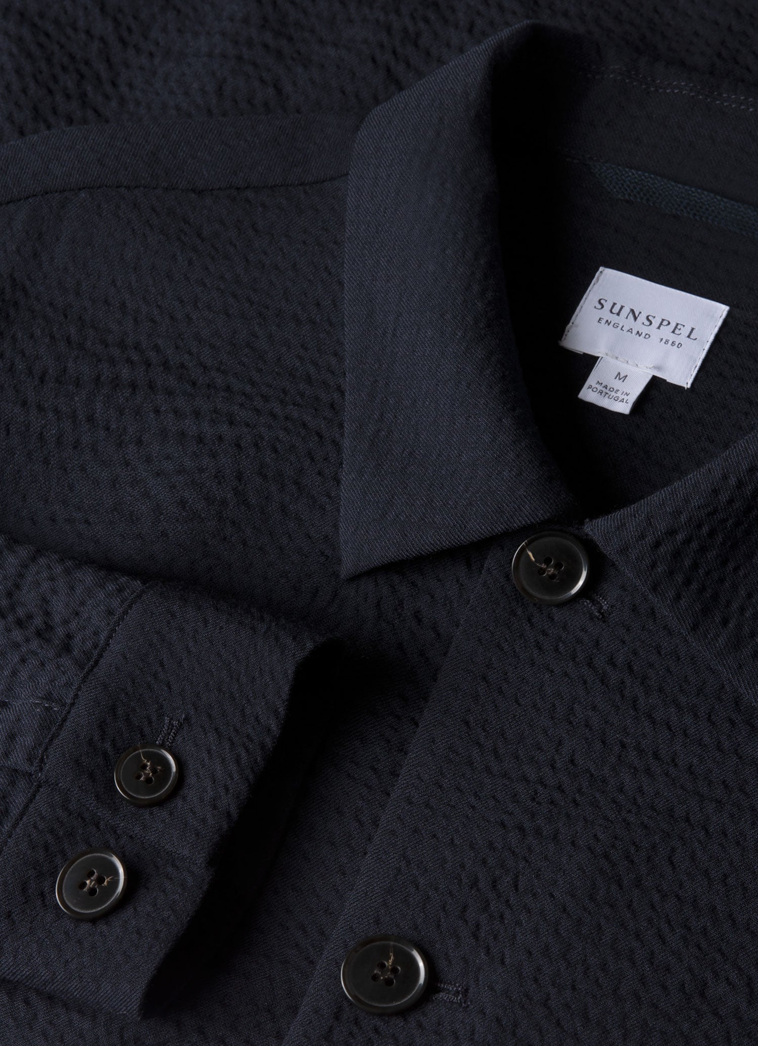 Men's Seersucker Jacket in Navy