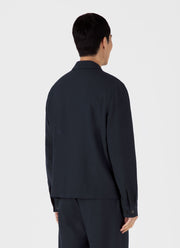 Men's Seersucker Jacket in Navy