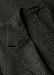 Men's Lightweight Travel Wool Blazer in Dark Charcoal Melange