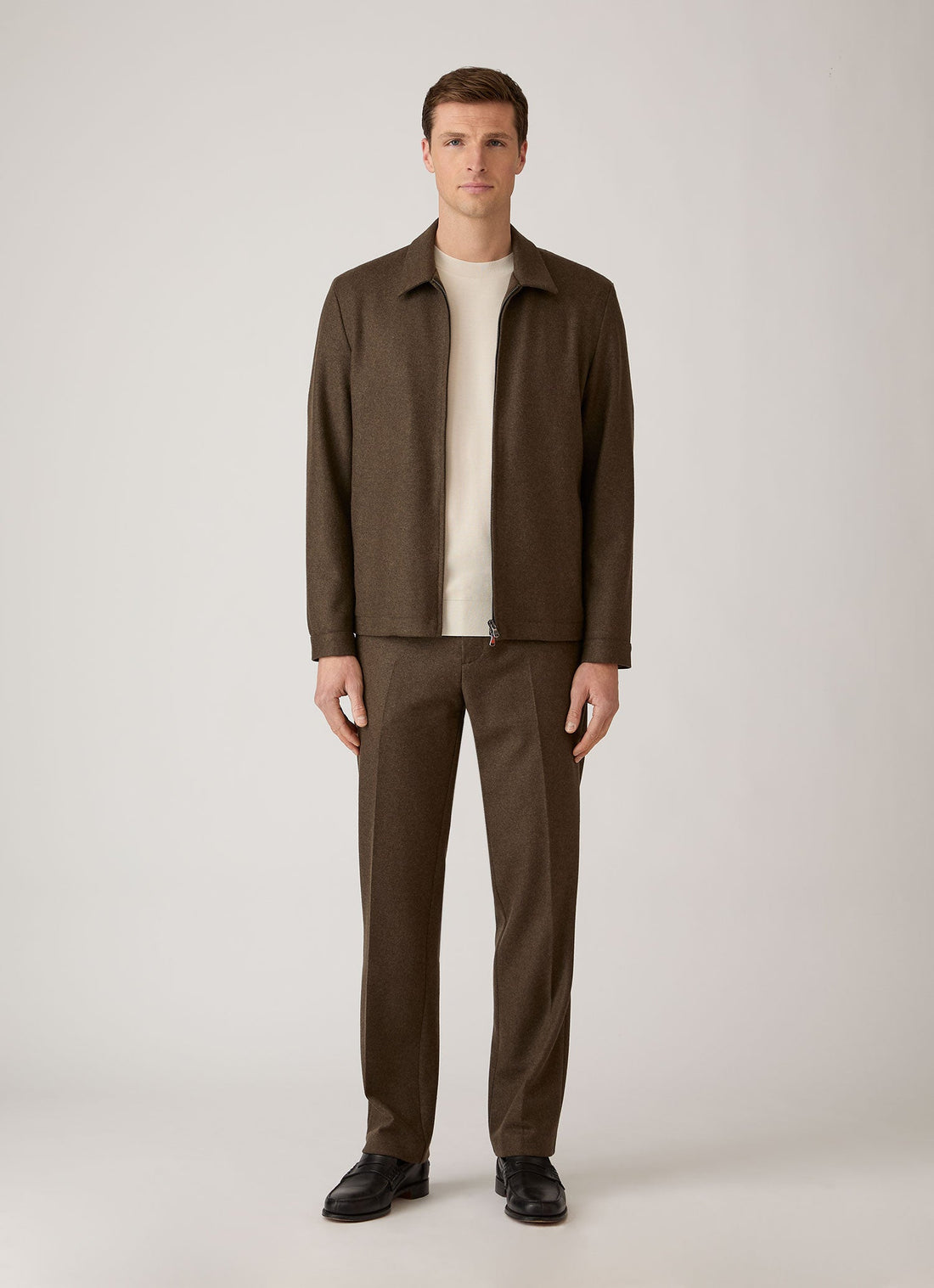 Boiled Wool Harrington Jacket