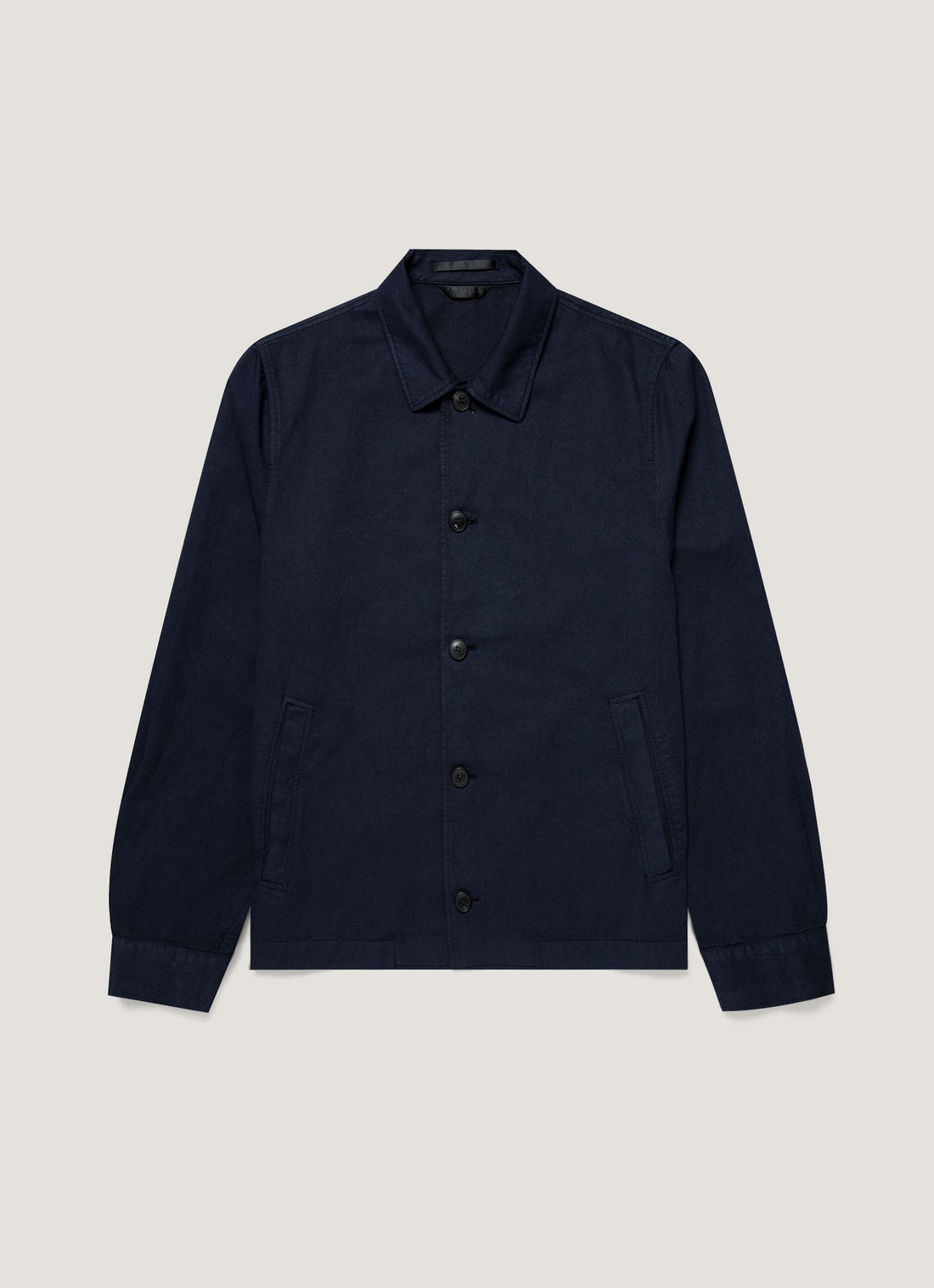 Men's Cotton Linen Jacket in Navy