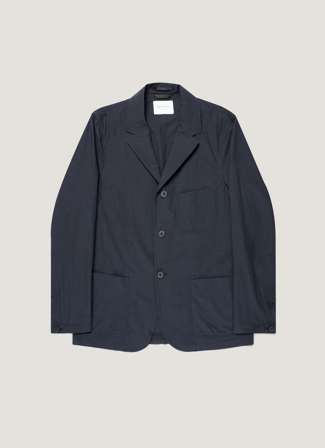 Men's Lightweight Cotton Poplin Jacket in Navy