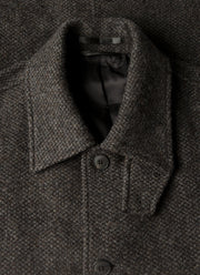 Men's Tweed Field Jacket in Dark Charcoal