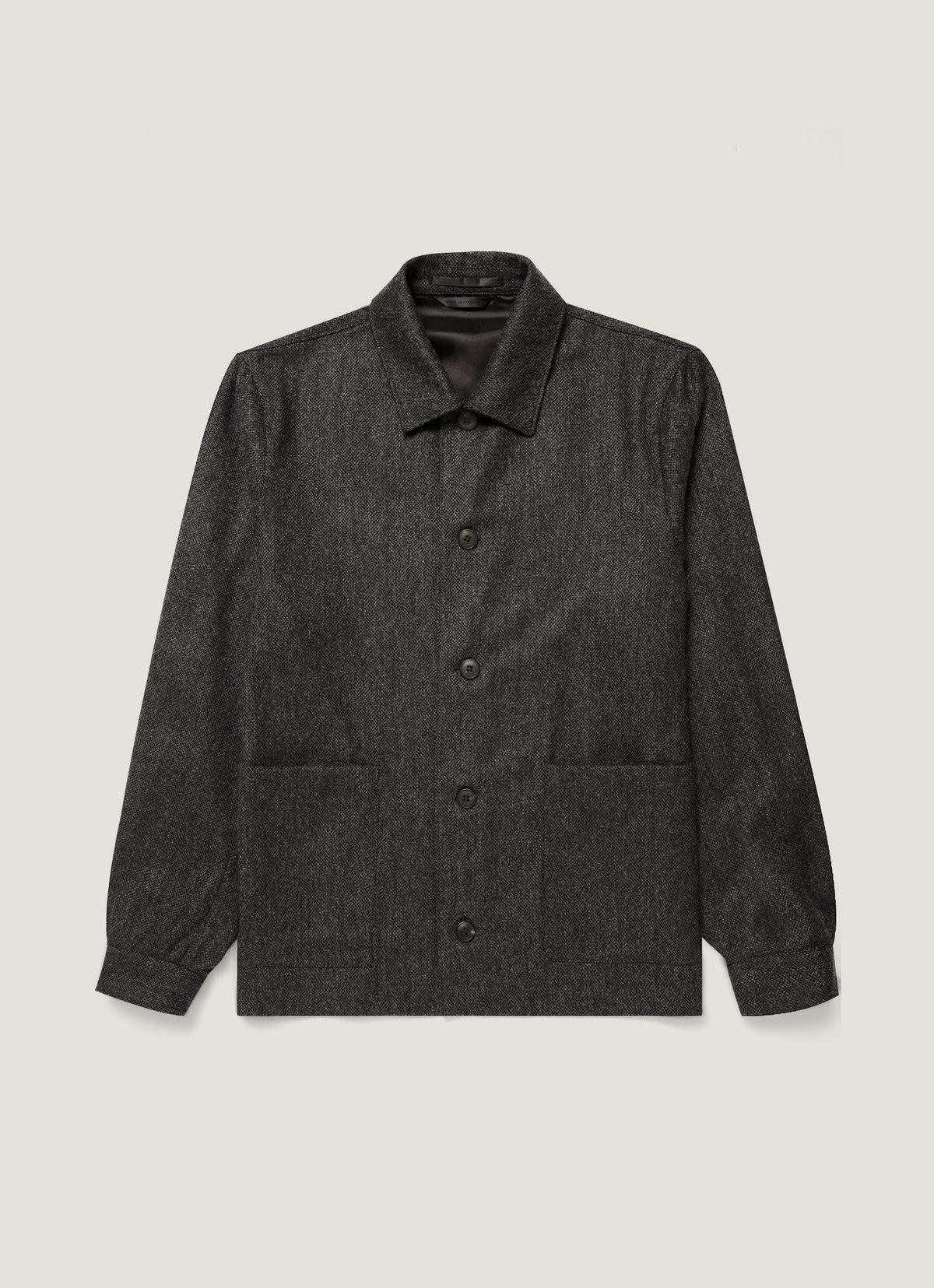 Men's Wool Twill Chore Jacket in Charcoal Melange