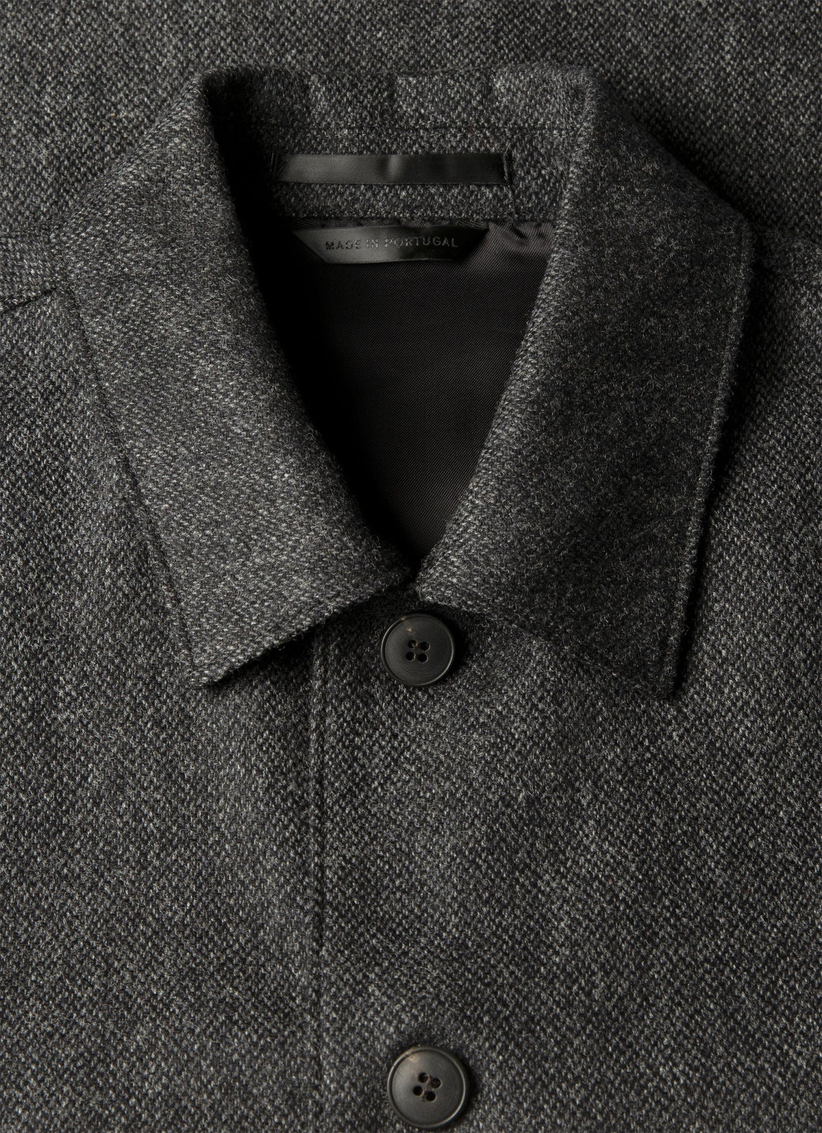 Men's Wool Twill Chore Jacket in Charcoal Melange