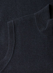 Men's Merino Cotton Double Faced Gilet in Navy