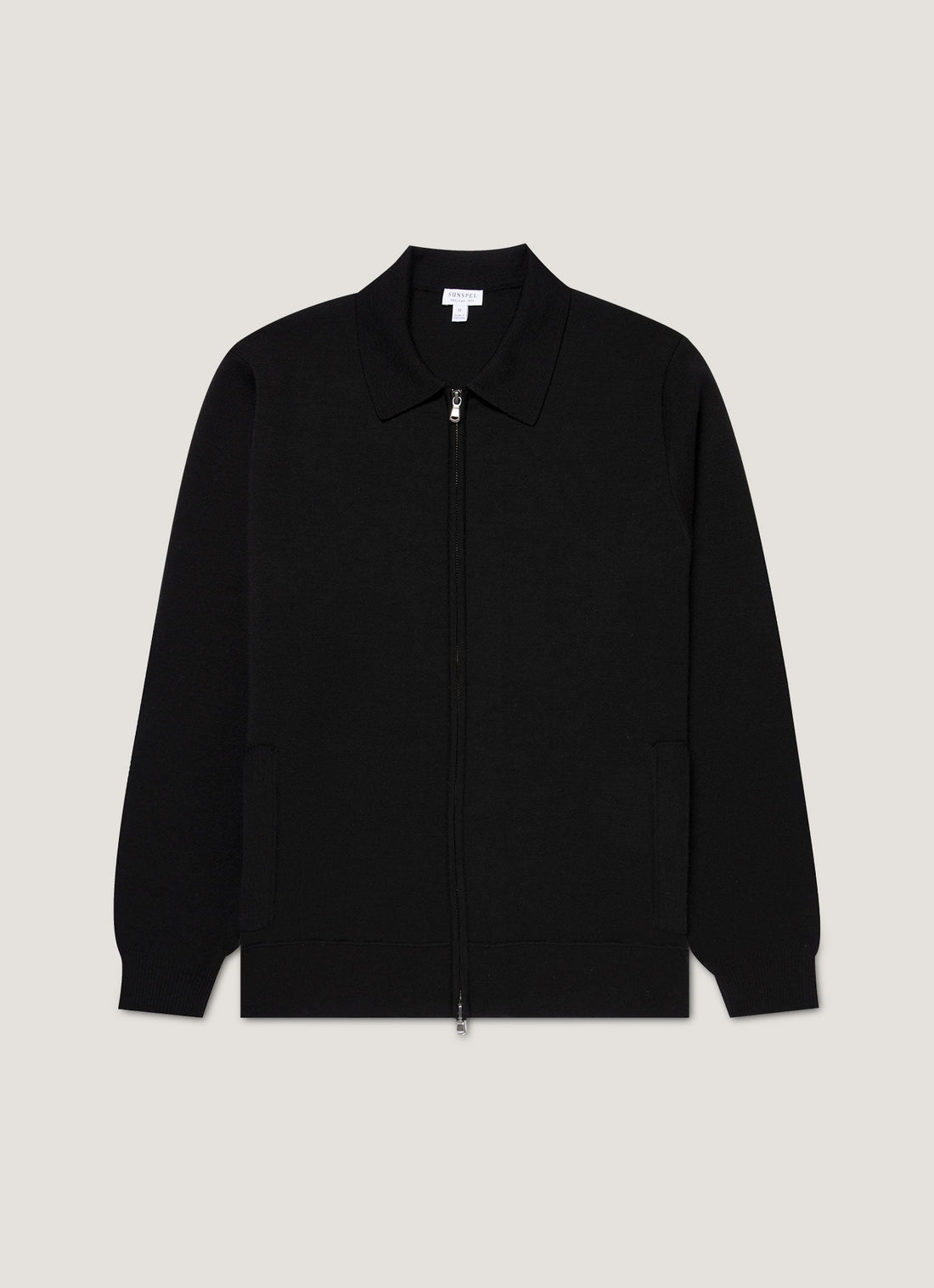 Men's Merino Milano Zip Jacket in Black