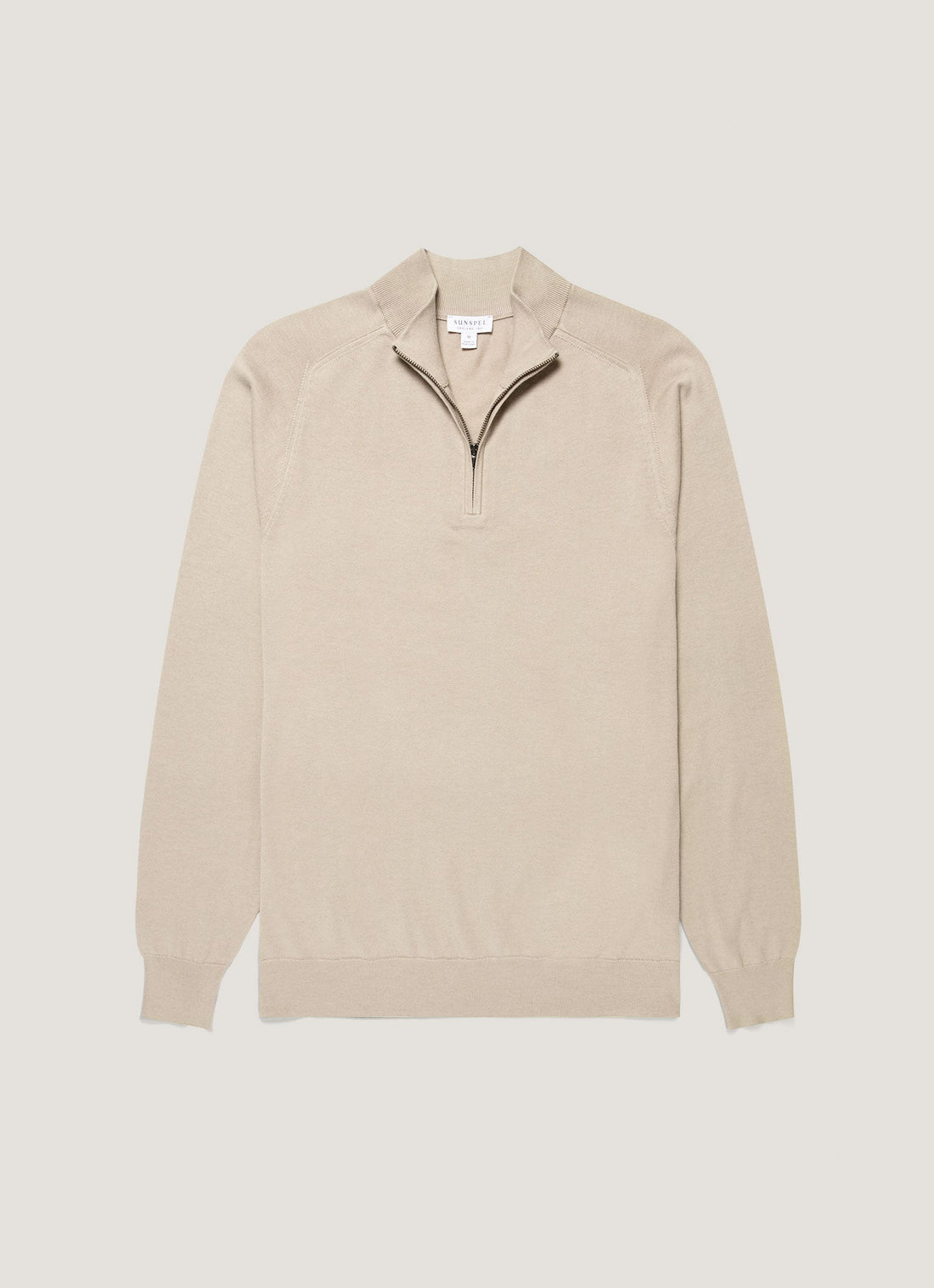 Pull zippé en cachemire Sea Island