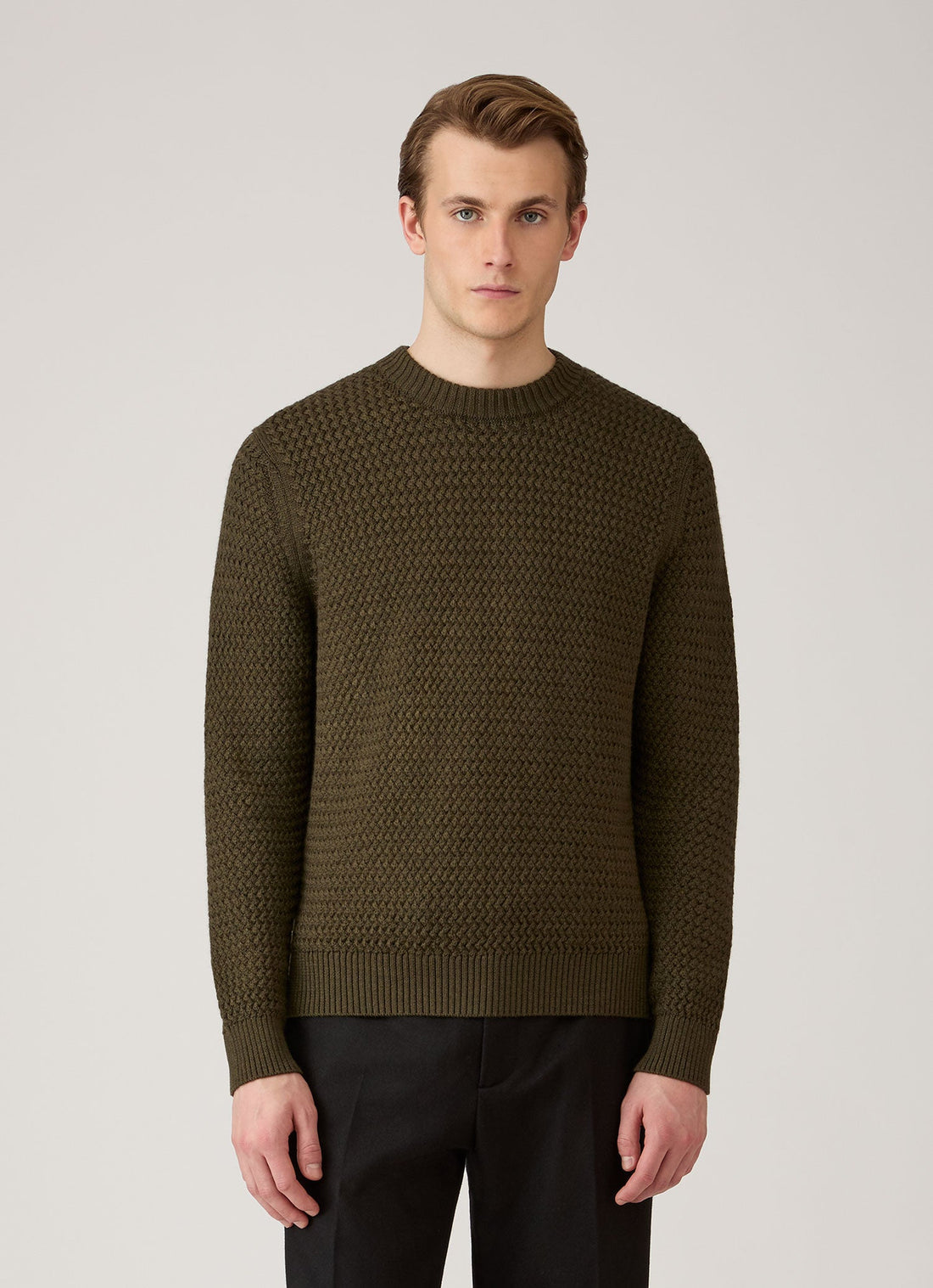 Merino Wool Basketweave Jumper