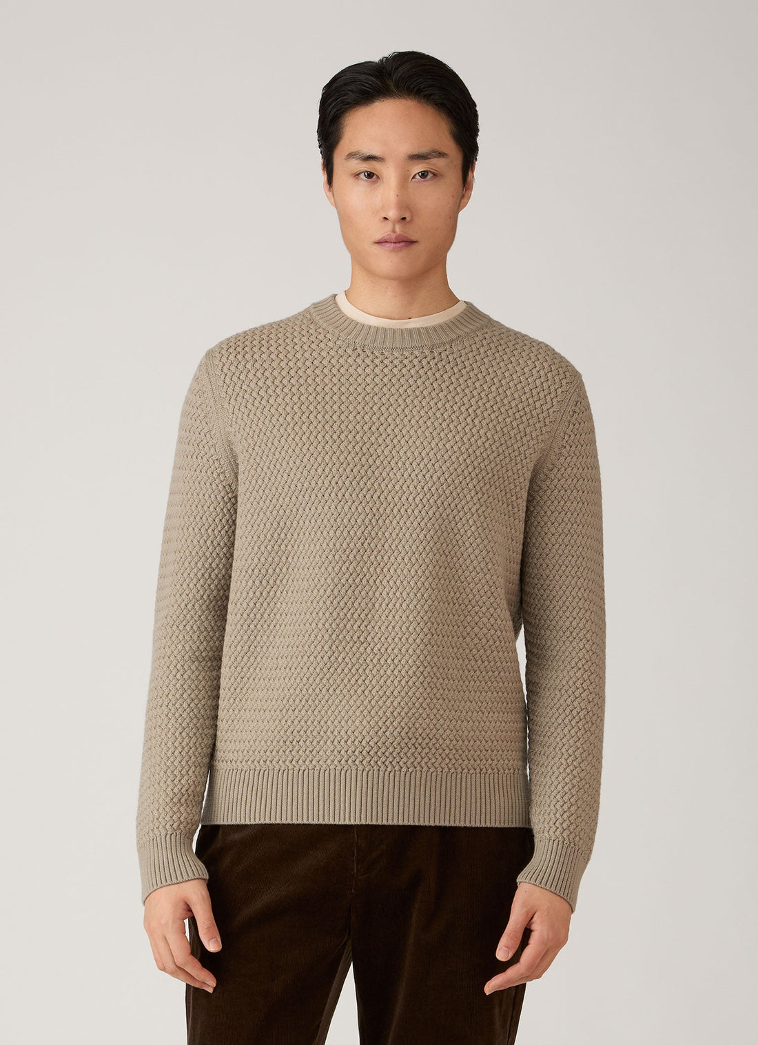 Merino Wool Basketweave Jumper