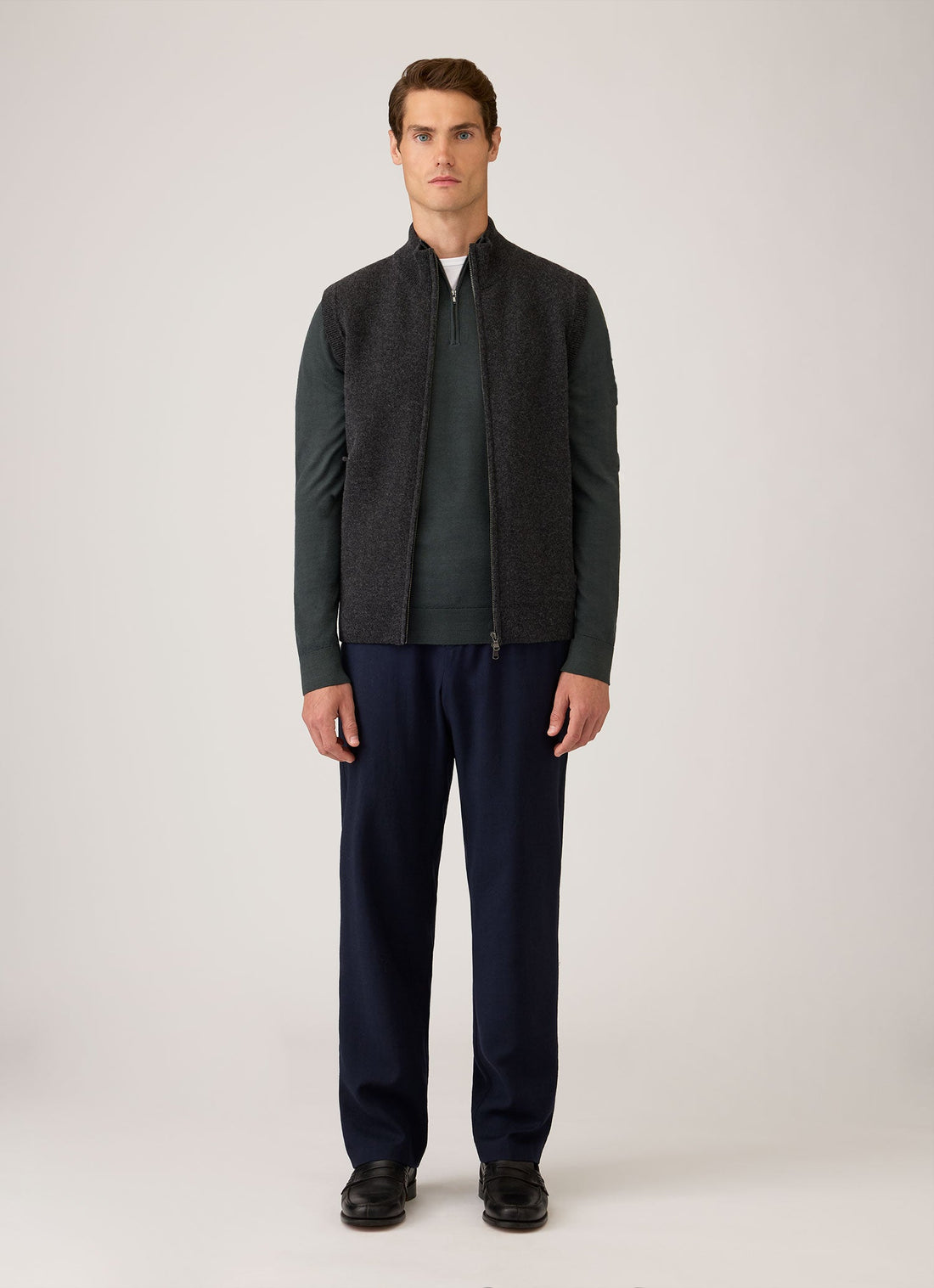 Extra-Fine Merino Half Zip