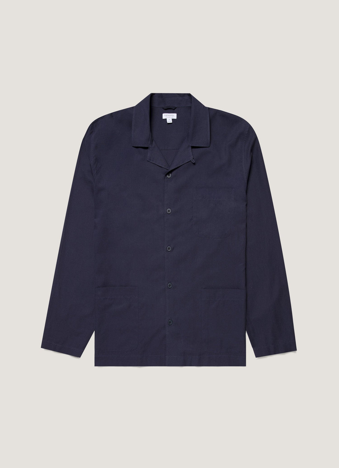 Men's Cotton Flannel Pyjama Set in Navy