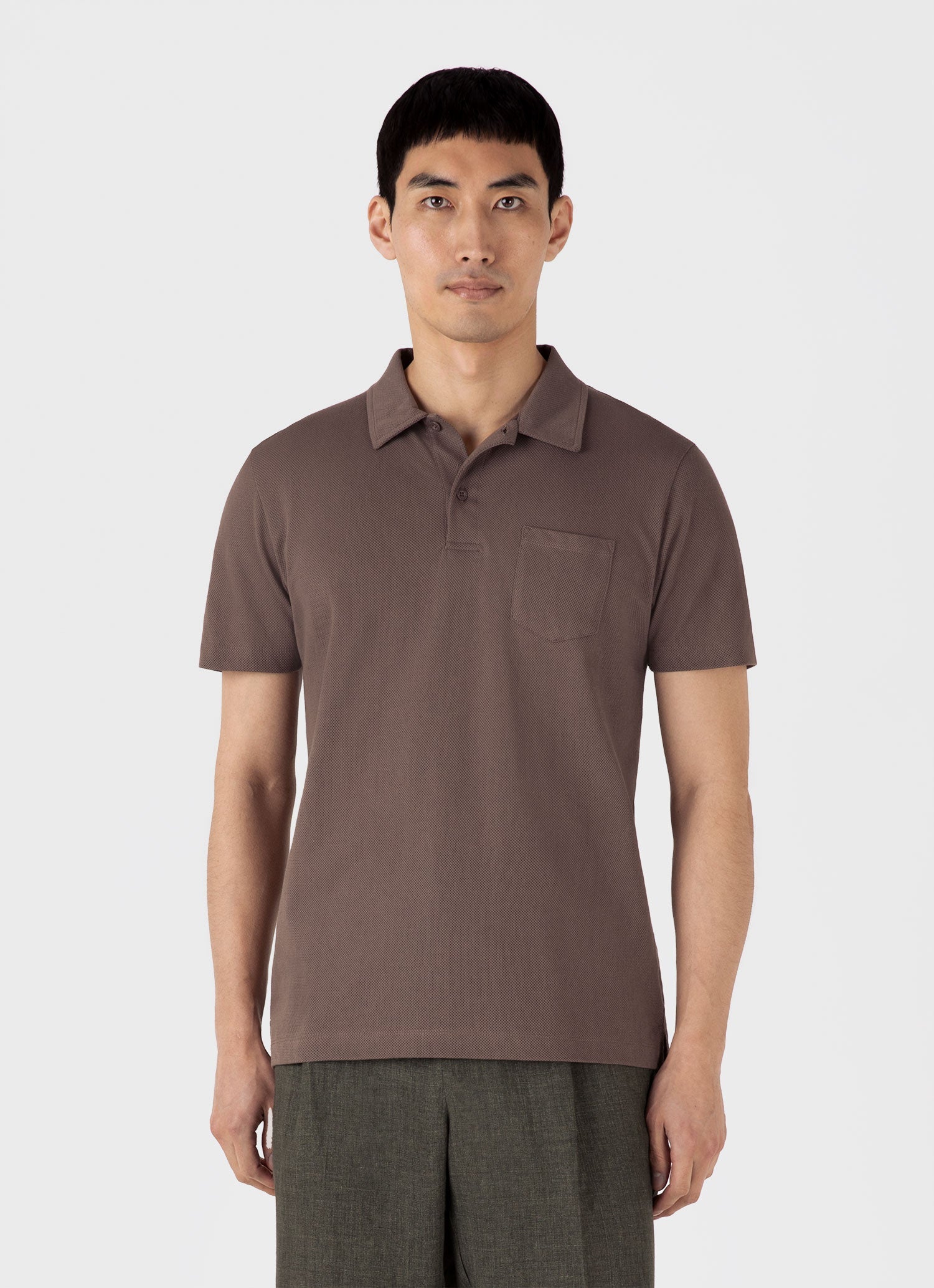 Men's Riviera Polo Shirt in Walnut