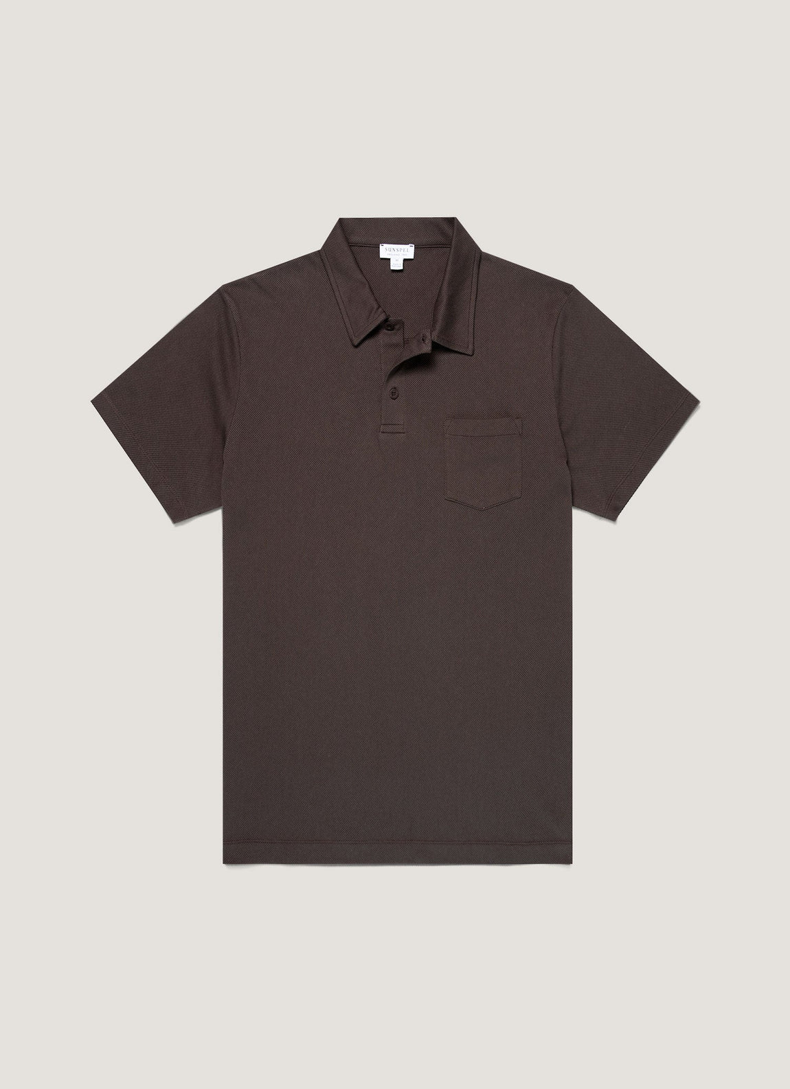 Men's Riviera Polo Shirt in Dark Chocolate