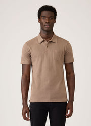 Men's Riviera Polo Shirt in Taupe