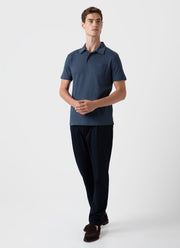 Men's Riviera Polo Shirt in Shale Blue