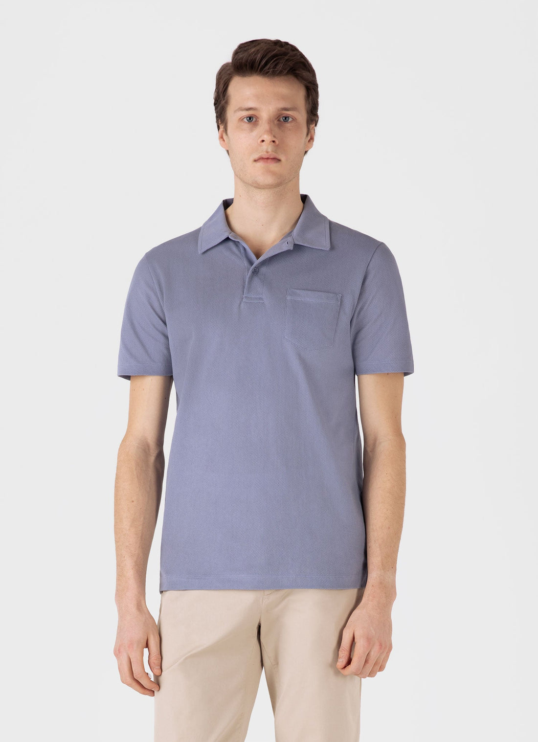 Men's Riviera Polo Shirt in Vintage Blue