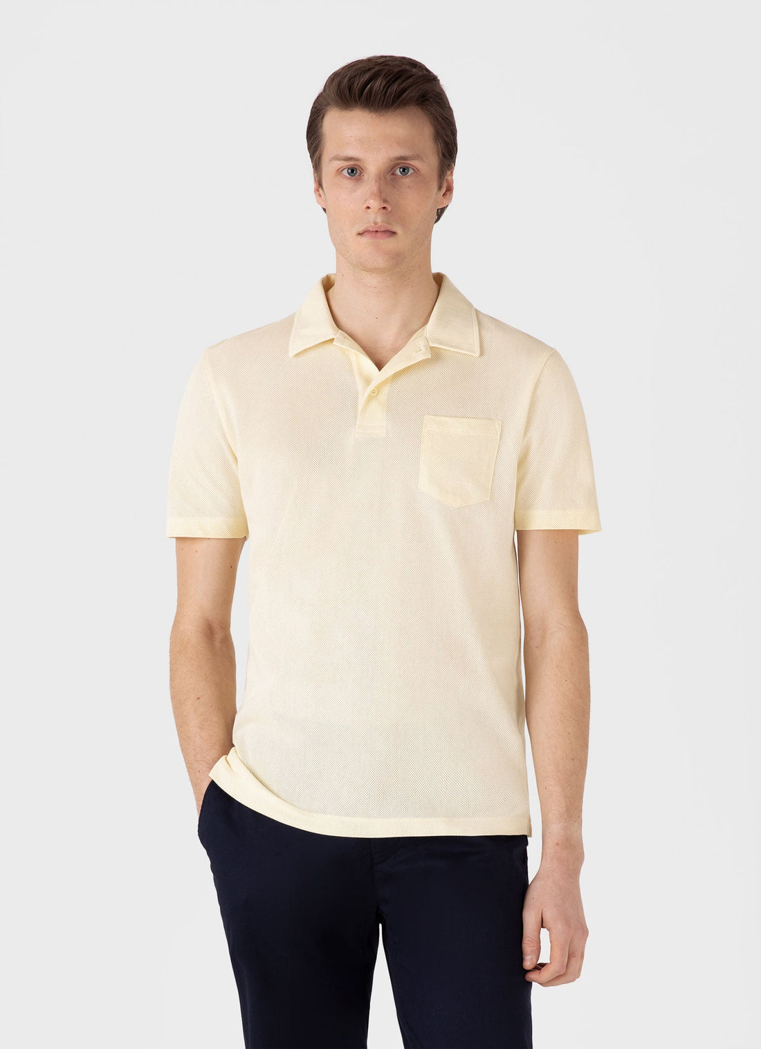 Men's Riviera Polo Shirt in Buttermilk