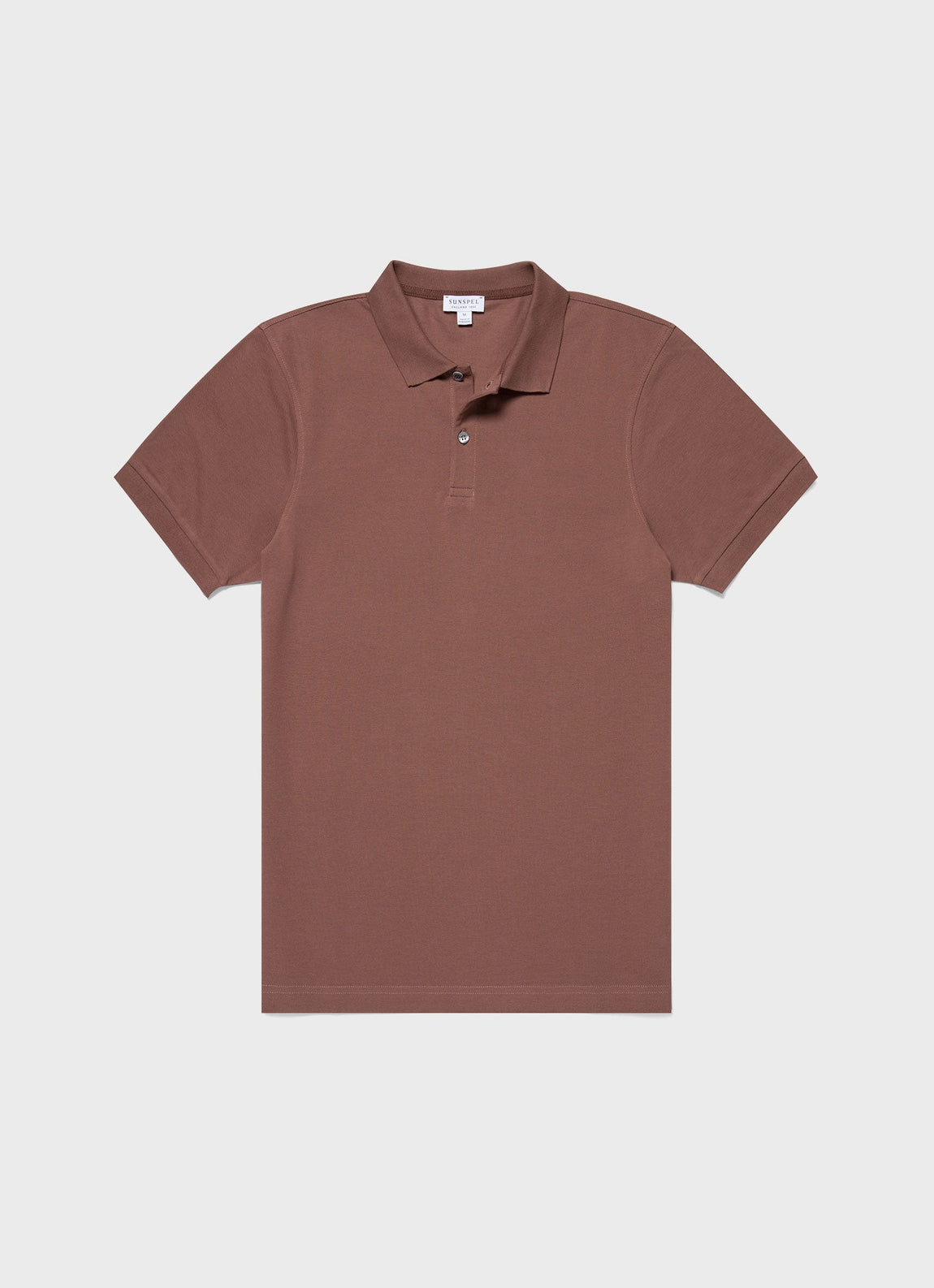 Men's Piqué Polo Shirt in Brown