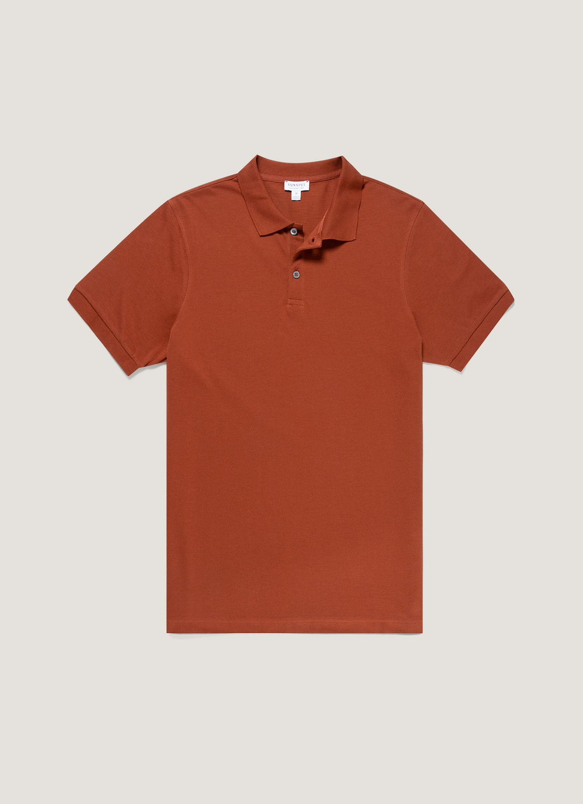 Men's Piqué Polo Shirt in Rust