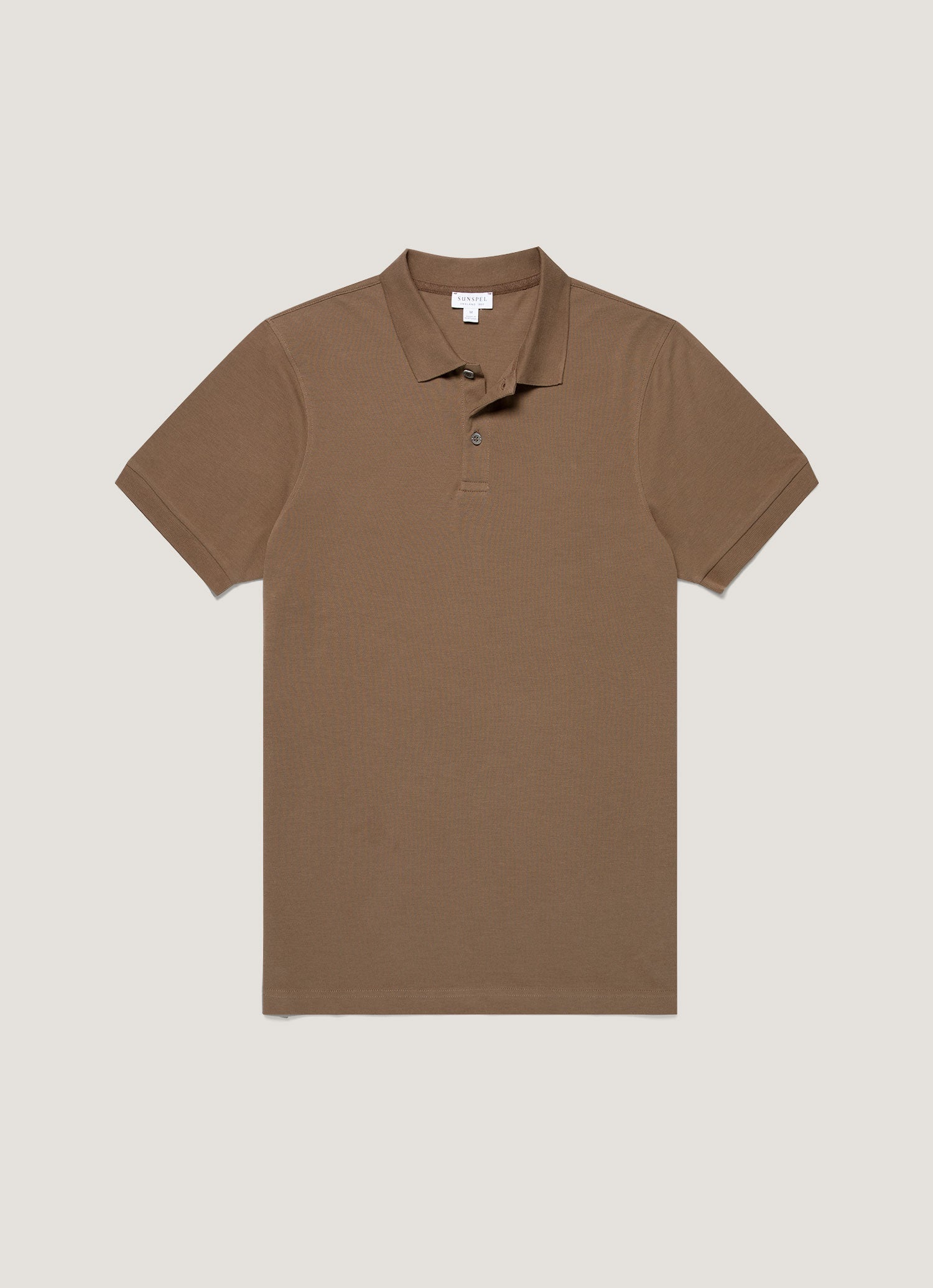 Men's Piqué Polo Shirt in Dark Cedar