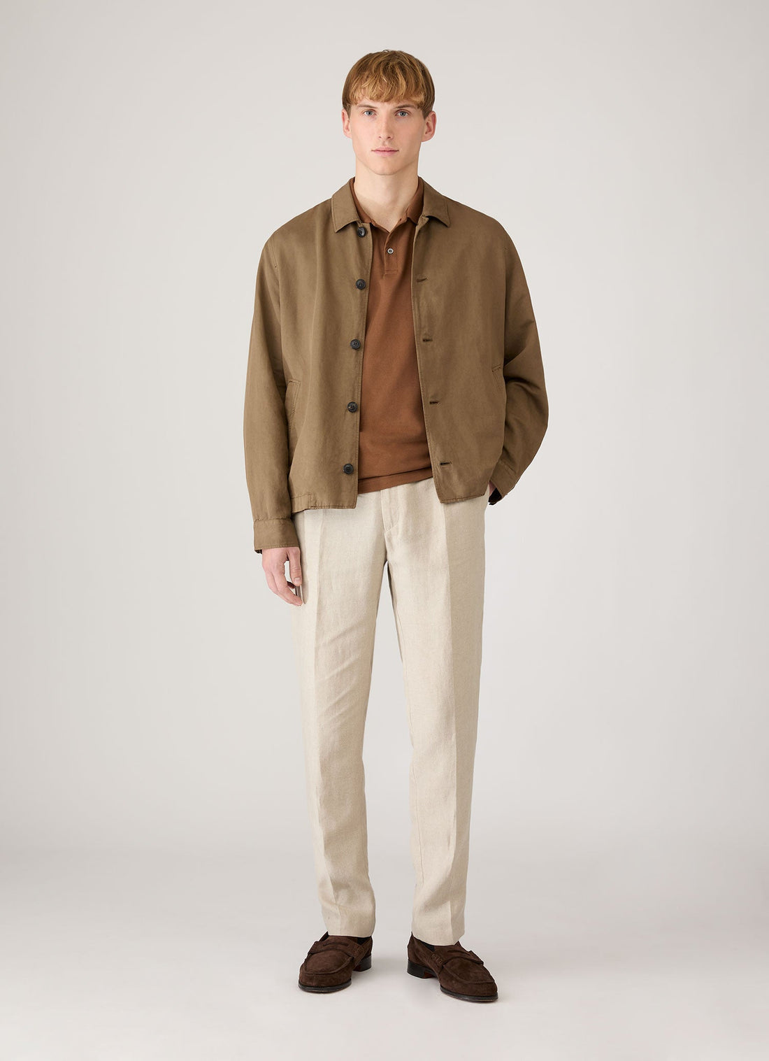 Men's Piqué Polo Shirt in Bronze