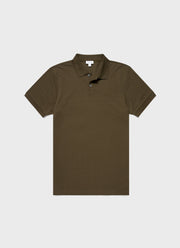 Men's Piqué Polo Shirt in Dark Moss