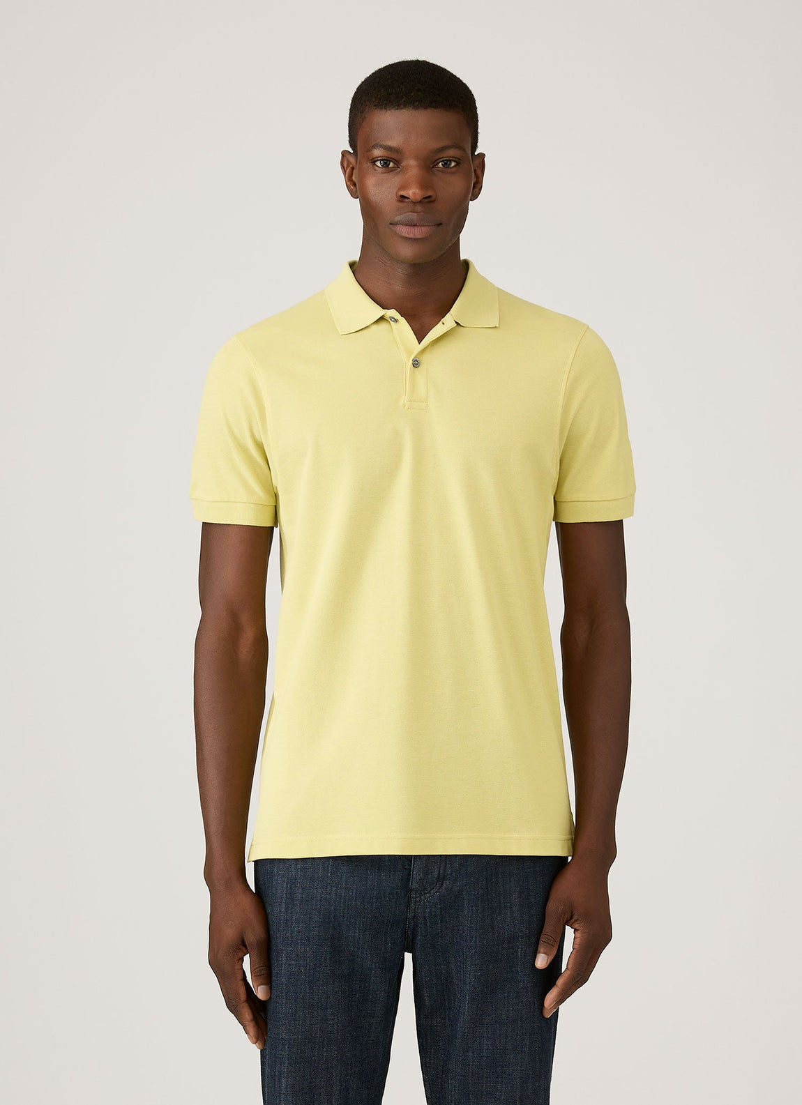 Men's Piqué Polo Shirt in Avocado
